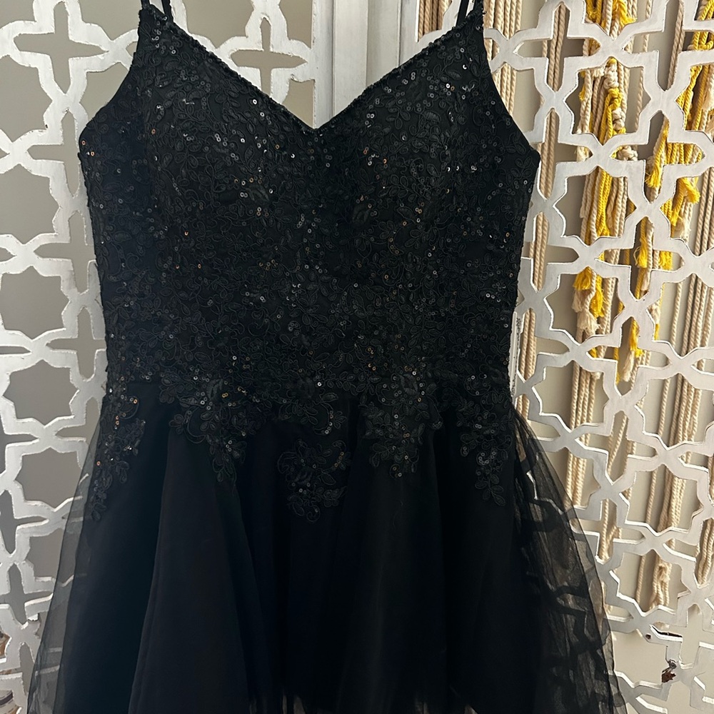 Elegant Black Sequin Dress